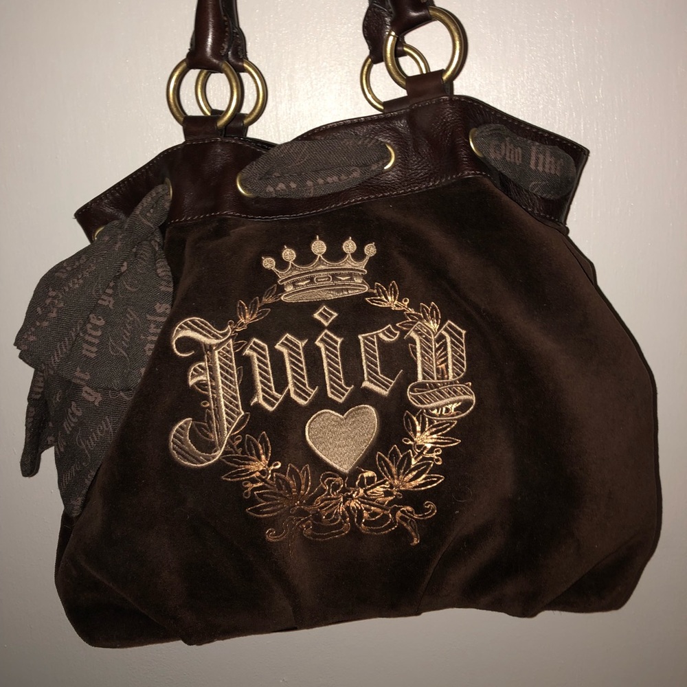 Brown Suede Juicy Couture Bag